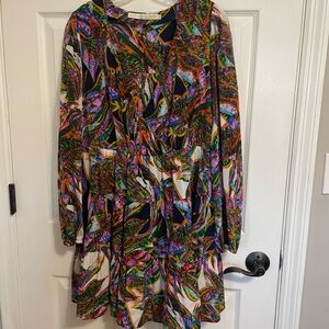 Marie Oliver Multicolor Long Sleeve Dress